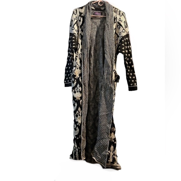 Susan Summa Designs Key print duster cardigan sweater - Picture 2 of 8